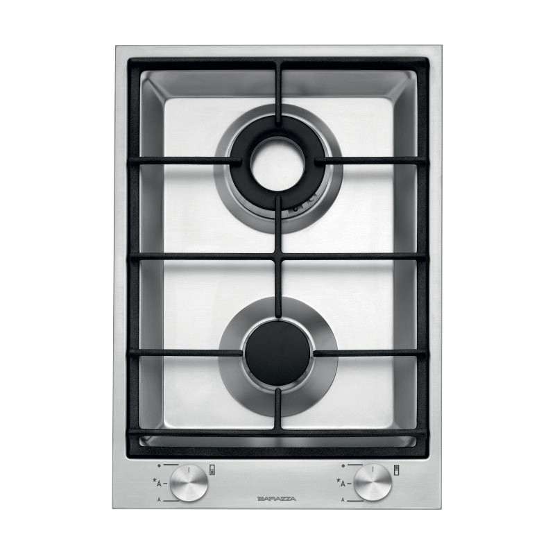 Barazza 1PBF2 piano cottura Acciaio inox Da incasso Gas 2 Fornello(i) Spedizione Gratuita