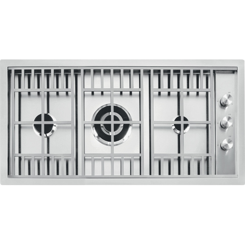 Barazza 1PLB2TI piano cottura Acciaio inox Da incasso Gas 3 Fornello(i) Affare Del Giorno