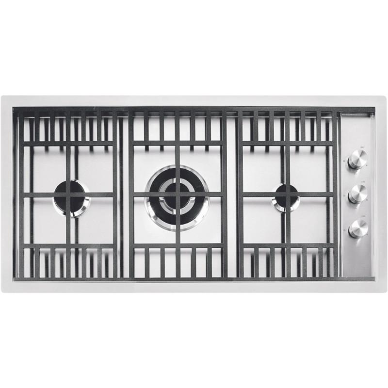 Barazza 1PLB2T piano cottura Nero Acciaio inox Da incasso Gas 3 Fornello(i) Prezzo Ridotto