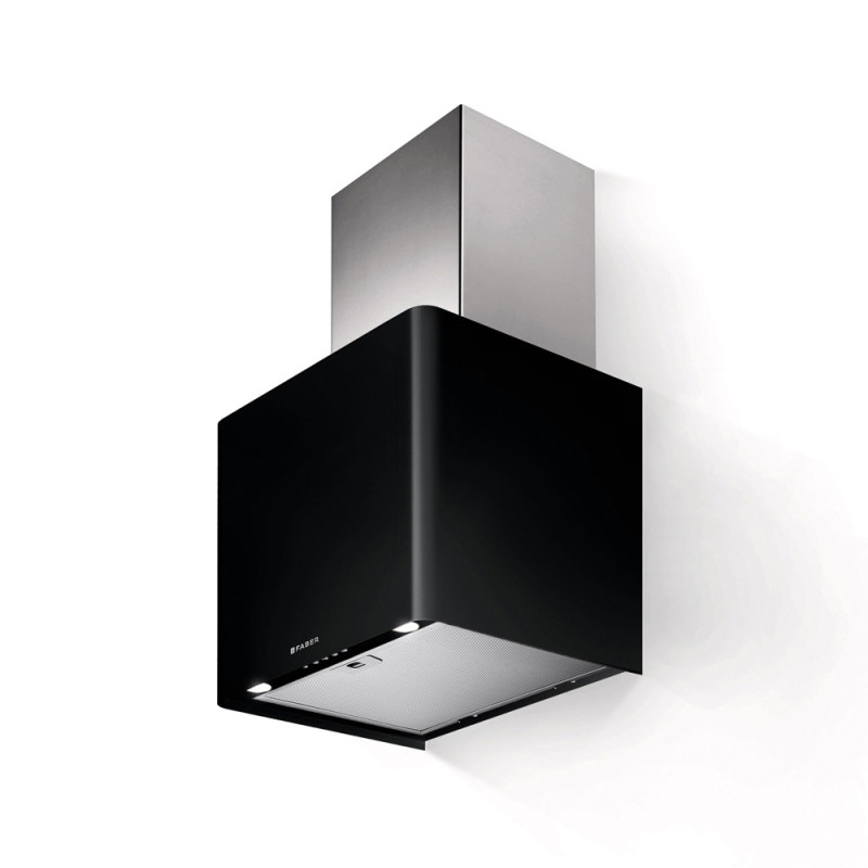FABER S.p.A. Lithos EG6 BK LED A45 Cappa aspirante a parete Nero 580 m³/h C Italy