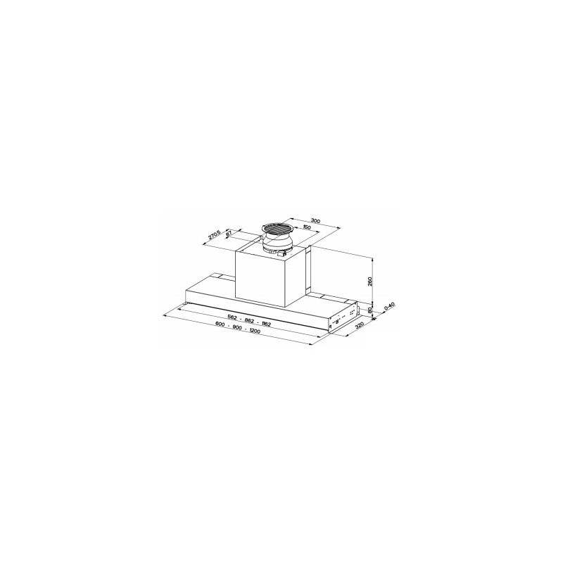 FABER S.p.A. IN-NOVA SMART X A60 Integrato Acciaio inox 360 m³/h D 2025