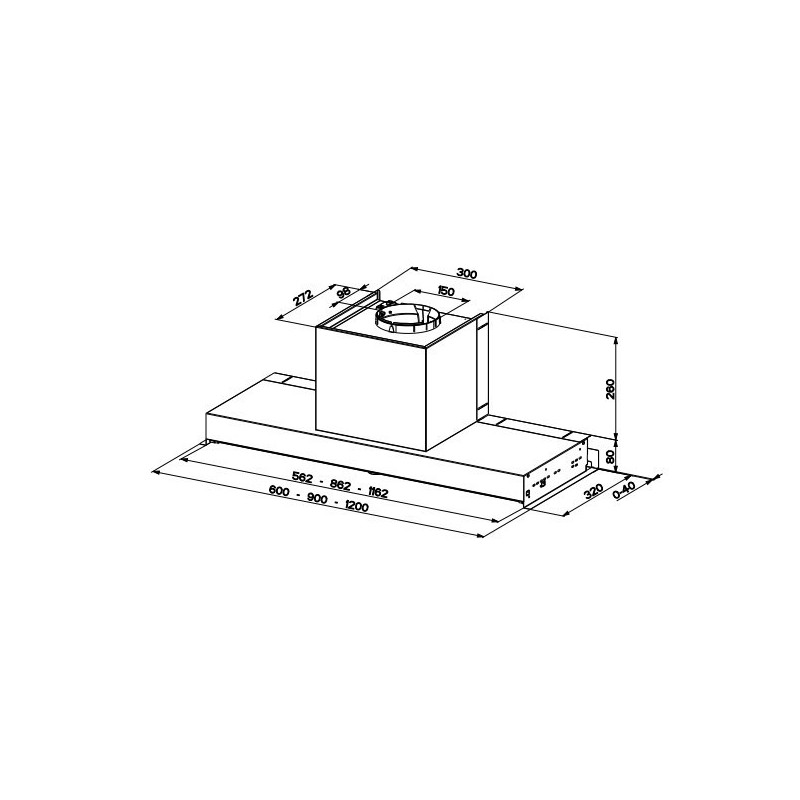 FABER S.p.A. In-Nova Comfort X A90 Integrato Acciaio inox 540 m³/h C Vendita