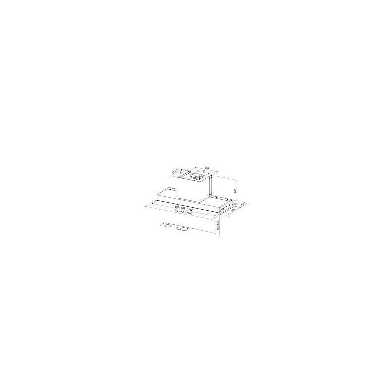 FABER 110.0439.937 cappa aspirante ad incasso in-nova comfort eg6 x a60 570 m³/h classe c acciaio inox Promozione