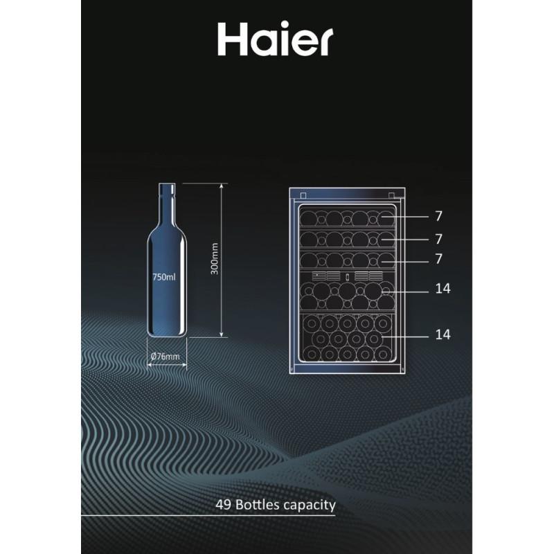Haier Wine Bank 50 Serie 3 HWS49GAE Cantinetta vino con compressore Libera installazione Nero 49 bottiglia/bottiglie 2025
