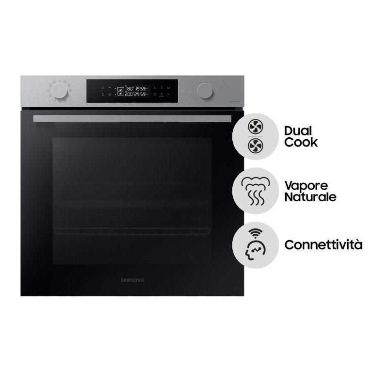 Samsung NV7B44403BS Forno ad incasso Dual Cook Serie 4 76 L A+ Inox Fino Al -60%