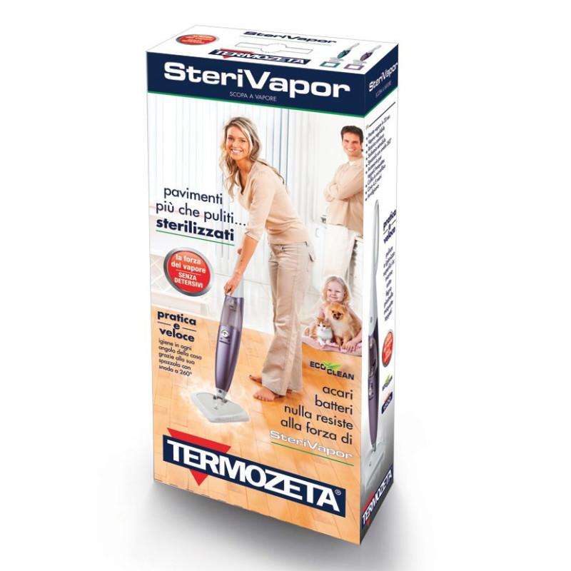 Termozeta 72703L Pulitore a vapore Scopa a vapore 0 65 L 1500 W Viola Bianco Novità