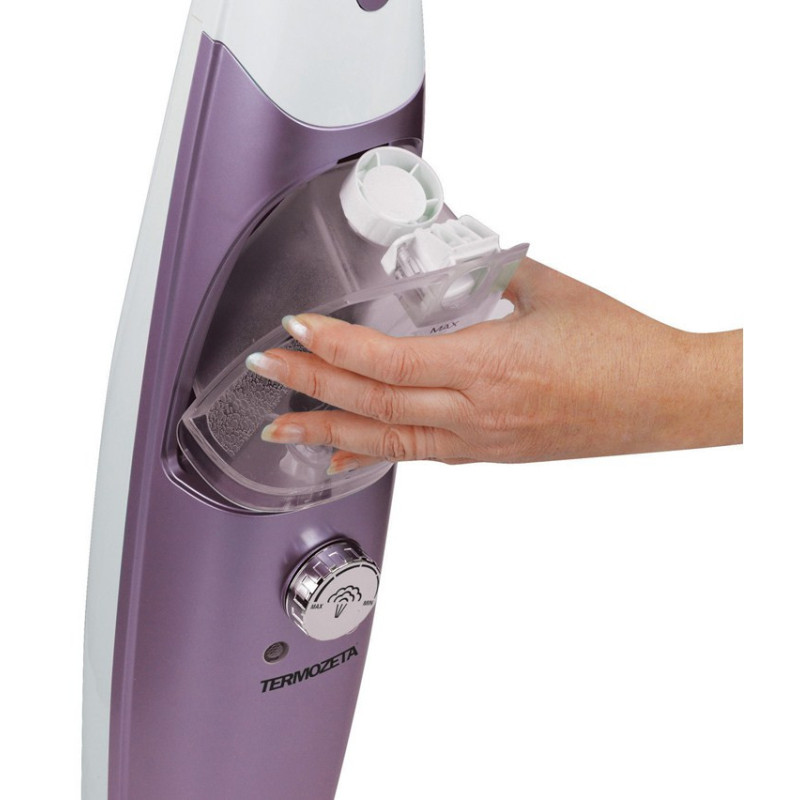 Termozeta 72703L Pulitore a vapore Scopa a vapore 0 65 L 1500 W Viola Bianco Novità