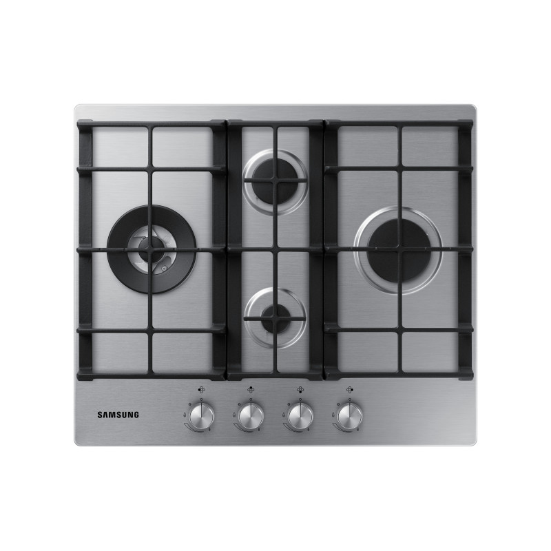 Samsung NA64H3031BS Piano cottura a gas 60cm 4 bruciatori Griglie in ghisa Inox Ultimo giorno