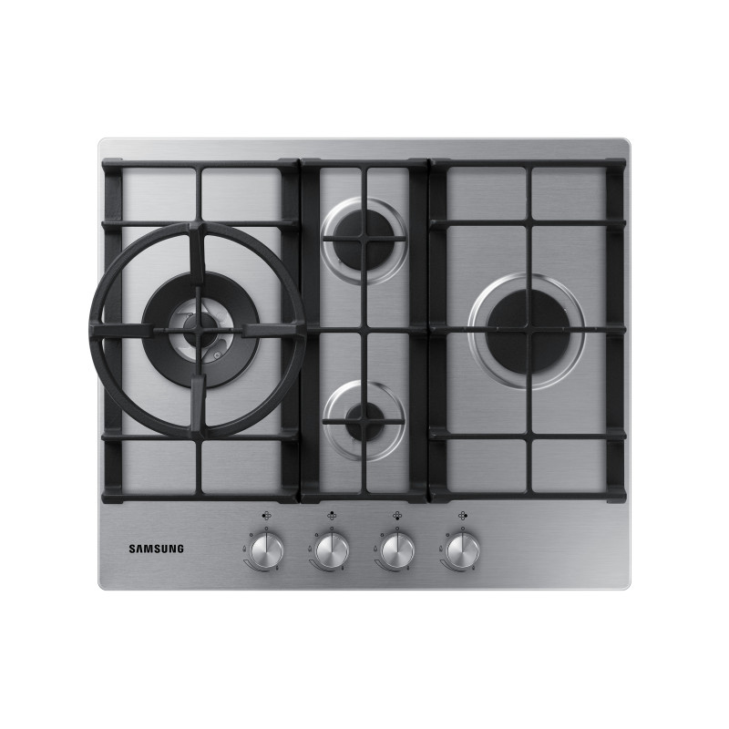 Samsung NA64H3031BS Piano cottura a gas 60cm 4 bruciatori Griglie in ghisa Inox Ultimo giorno