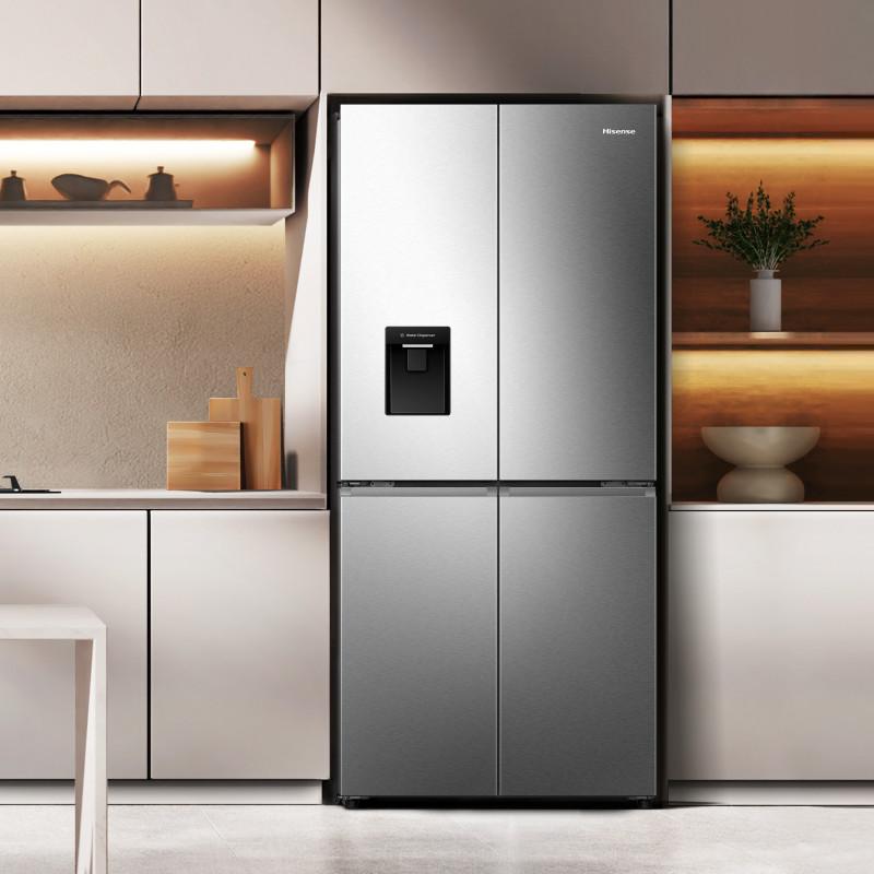 Hisense RQ5P470SMIE frigorifero con congelatore 482 L E Argento Acciaio inox Italia