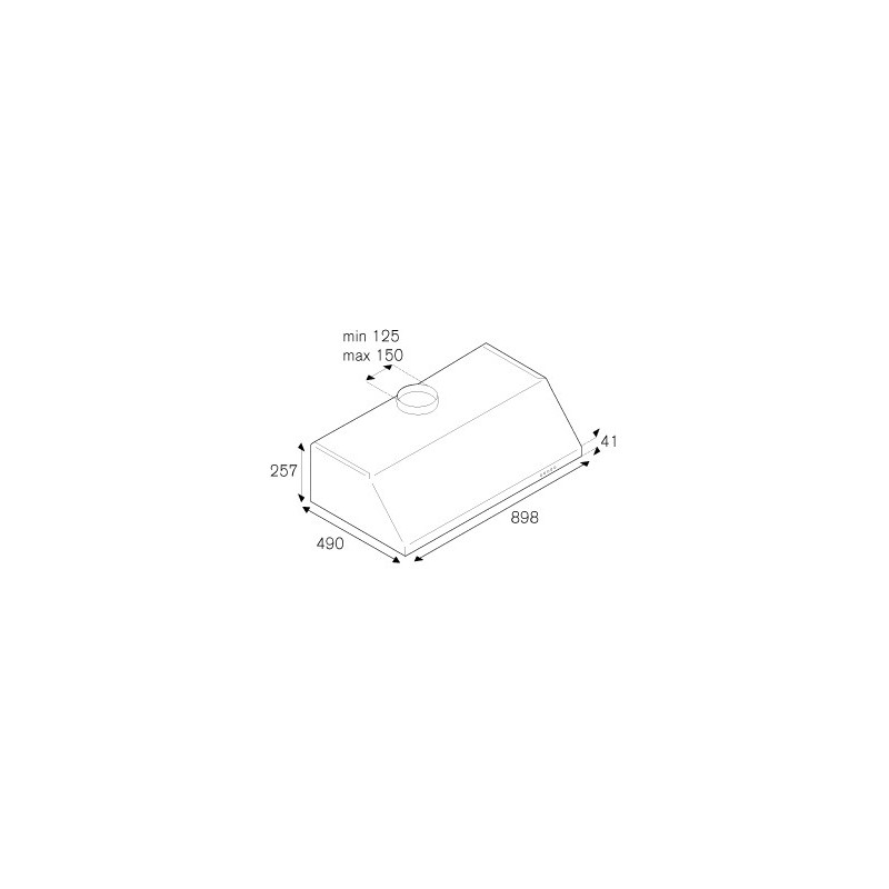 Bertazzoni La Germania KU90PRO1XA cappa aspirante Integrato a soffitto Acciaio inox 800 m³/h A Offerta settimanale