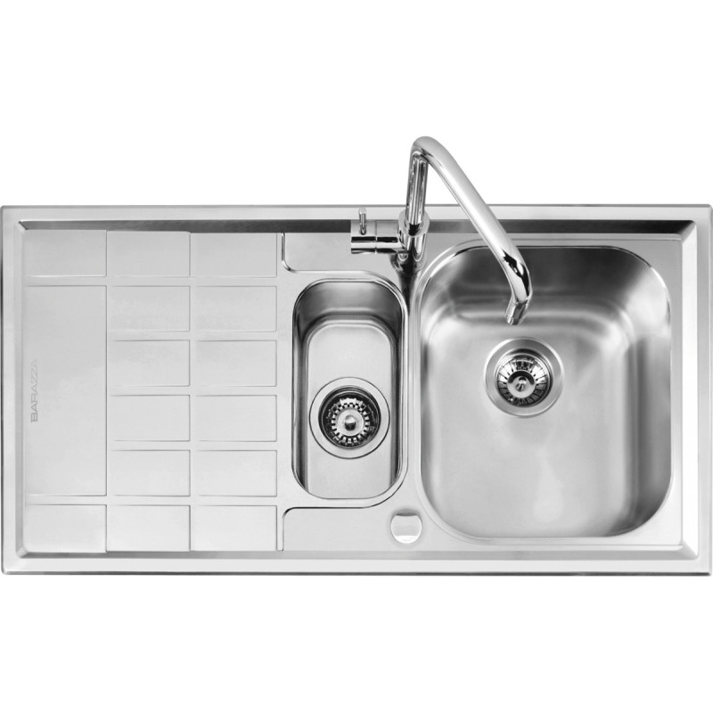 Barazza 1LLV100/S lavello Lavello ad incasso Rettangolare Acciaio inox