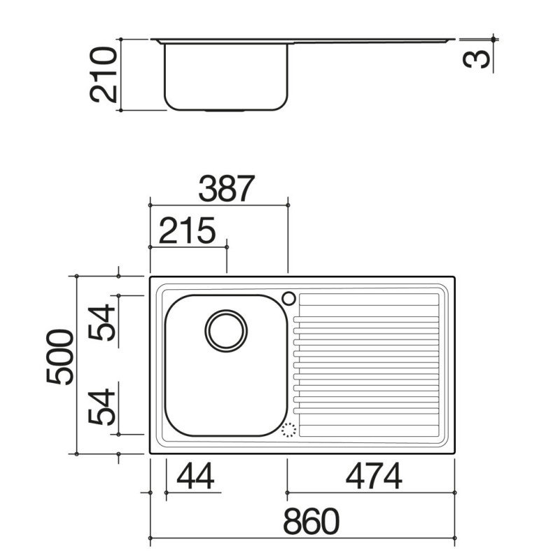 Barazza 1LFS91D lavello Lavello ad incasso Rettangolare Acciaio inox Qualità Garantita