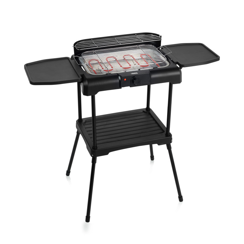 Princess 01.112250.01.001 BBQ elettrico con ripiani laterali