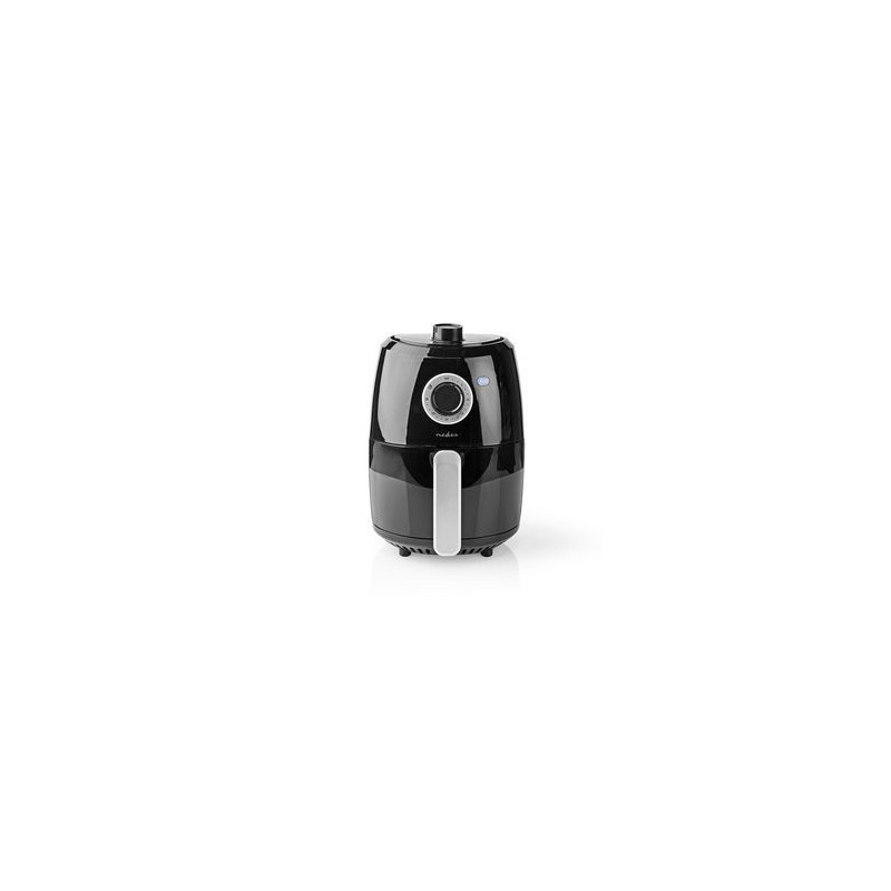 Nedis KAAF120FBK friggitrice Singolo 2 4 L Indipendente 1000 W Friggitrice ad aria calda Alluminio Nero