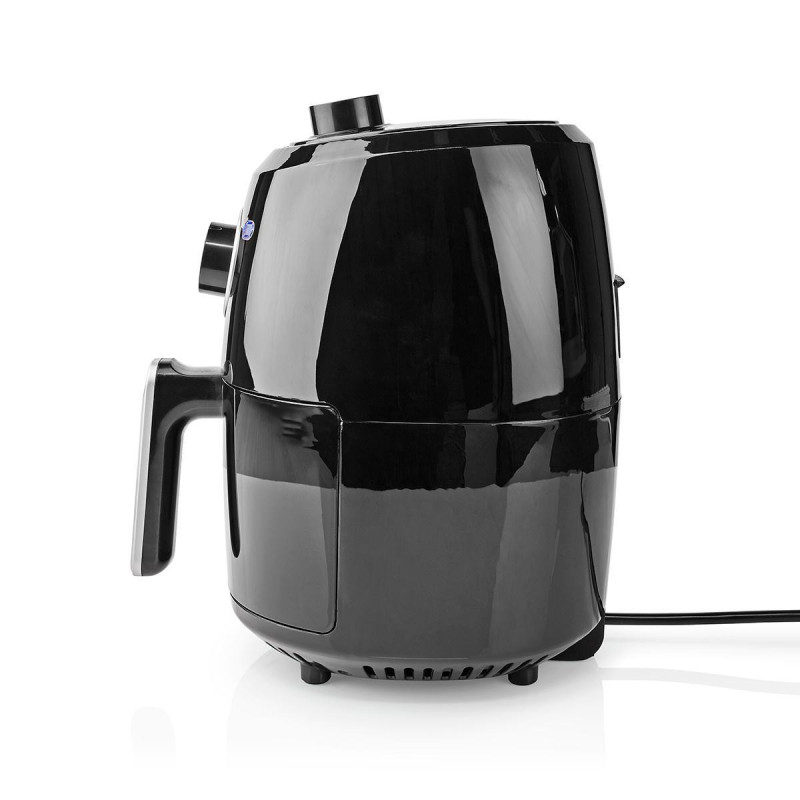 Nedis KAAF120FBK friggitrice Singolo 2 4 L Indipendente 1000 W Friggitrice ad aria calda Alluminio Nero Cyber Monday