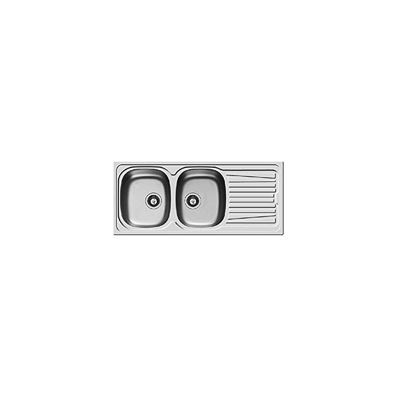 PYRAMIS 100150630 Lavello Sparta 2 vasche sx+gocciolatoio 116x50cm Acciaio Inox Offerte esclusive