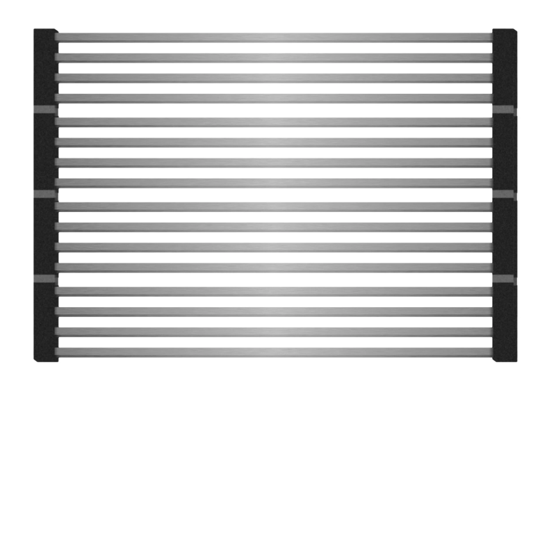 TELMA ROLLMAT.IX Gocciolatoio pieghevole con barre in acciaio inox e silicone  442x316 mm colore inox Comprane uno, ottenene uno gratis