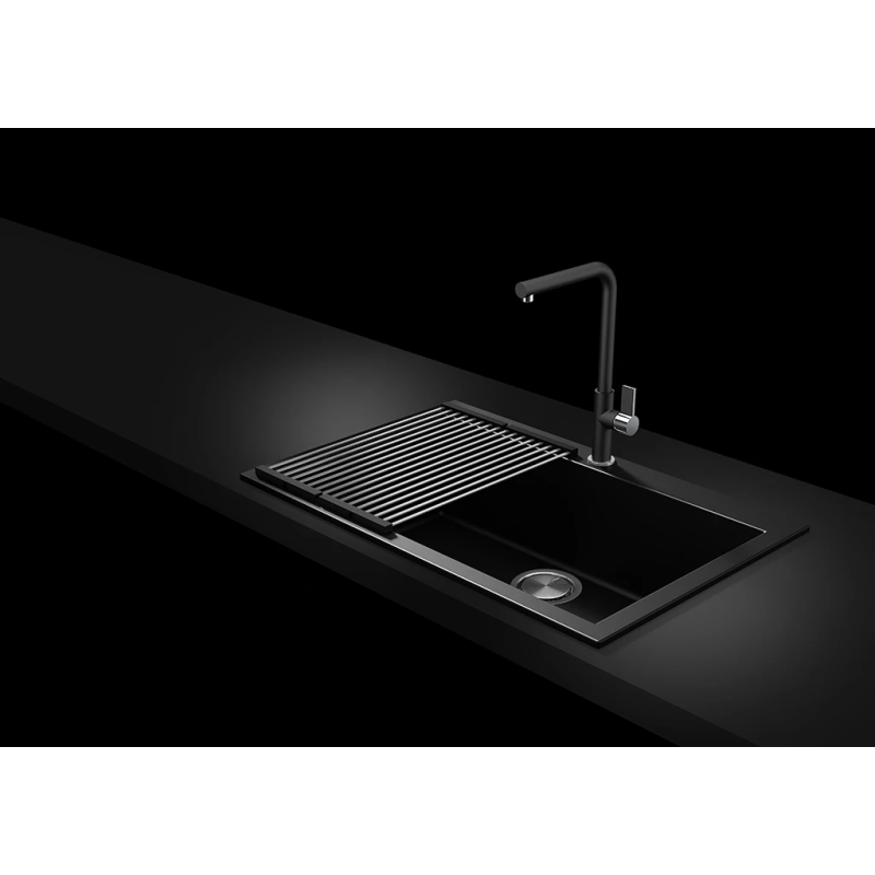 TELMA ROLLMAT.IX Gocciolatoio pieghevole con barre in acciaio inox e silicone  442x316 mm colore inox Comprane uno, ottenene uno gratis