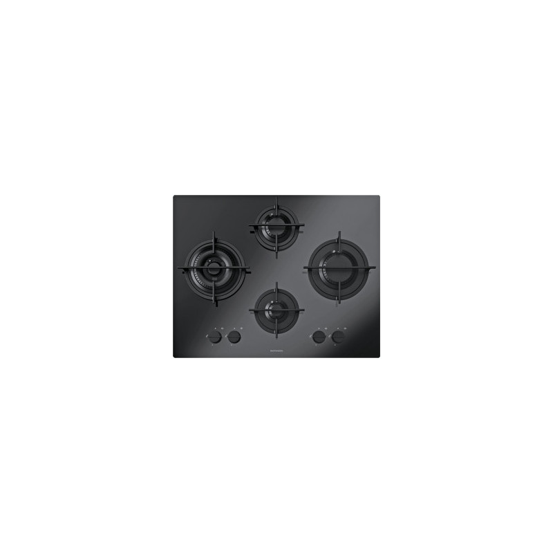 Barazza 1PMD64N piano cottura Nero Da incasso 65 cm Gas 4 Fornello(i)