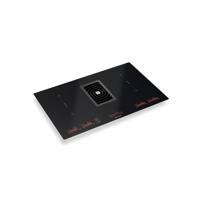 FABER S.p.A. Galileo BK Glass NG A830 Nero Da incasso 83 cm Piano cottura a induzione 4 Fornello(i)