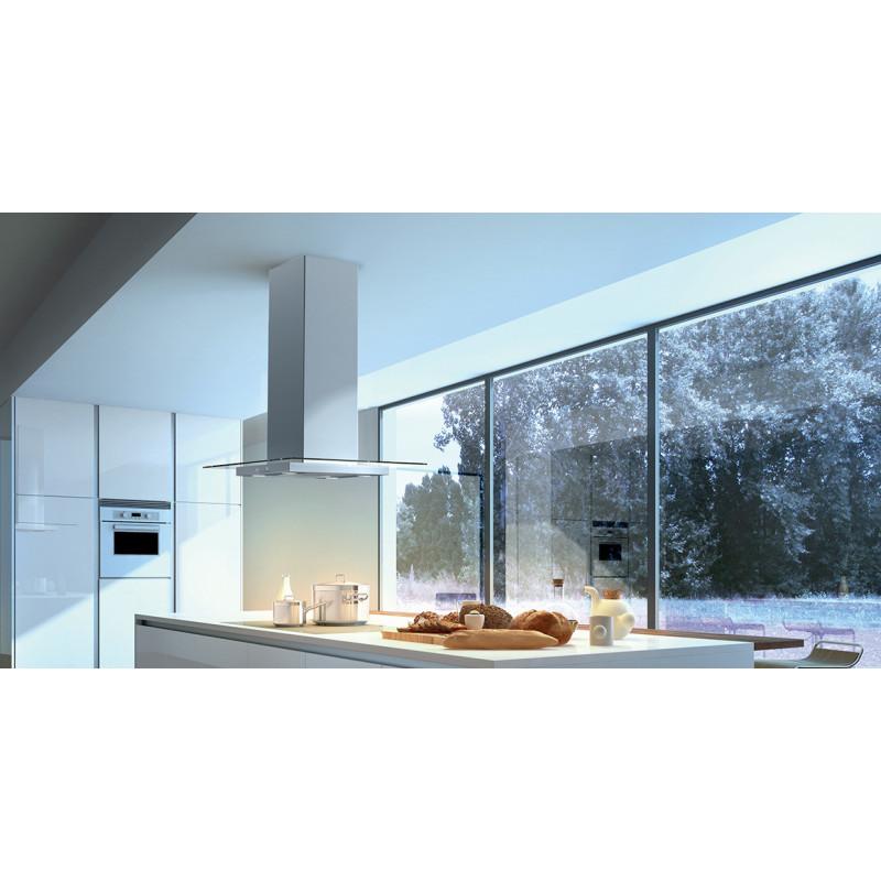 FABER S.p.A. GLASSY ISOLA/SP Cappa aspirante a isola Acciaio inox 700 m³/h B Saldi Di Fabbrica