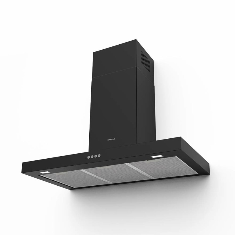 FABER S.p.A. Stilo Comfort BK Matt A60 Cappa aspirante a parete Nero 690 m³/h B