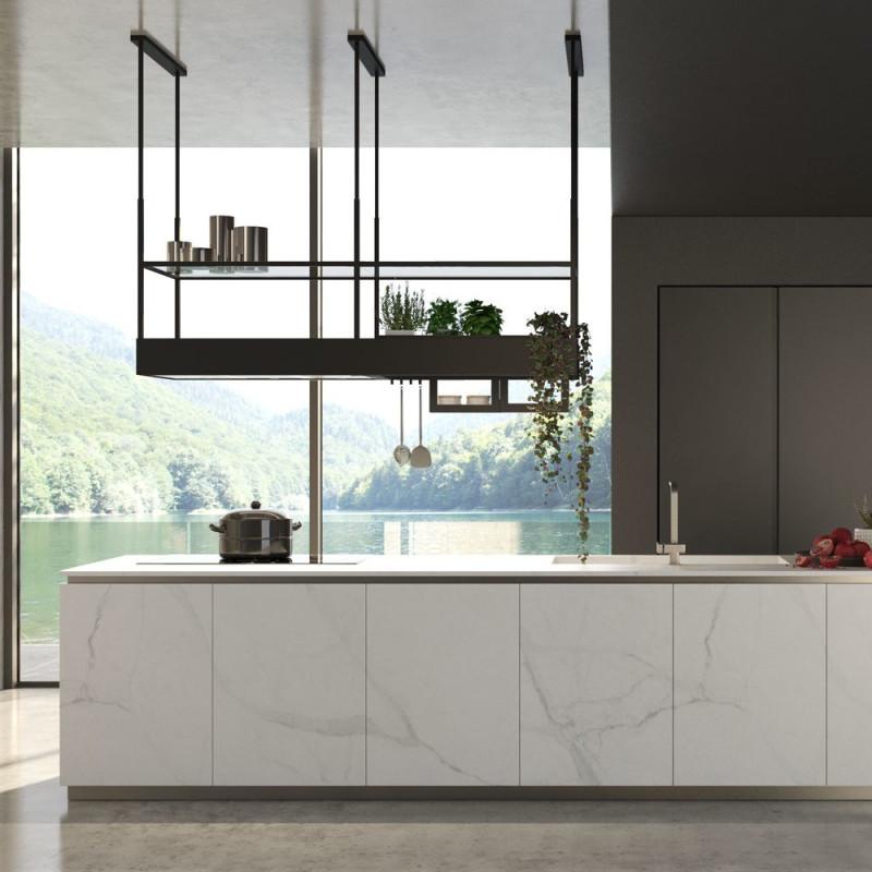 Falmec Spazio Cappa aspirante a isola Nero 600 m³/h Liquidazione