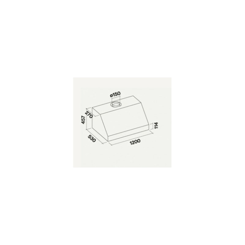Falmec Zeus Pro Cappa aspirante a parete Acciaio inox 950 m³/h B Solo un giorno rimasto