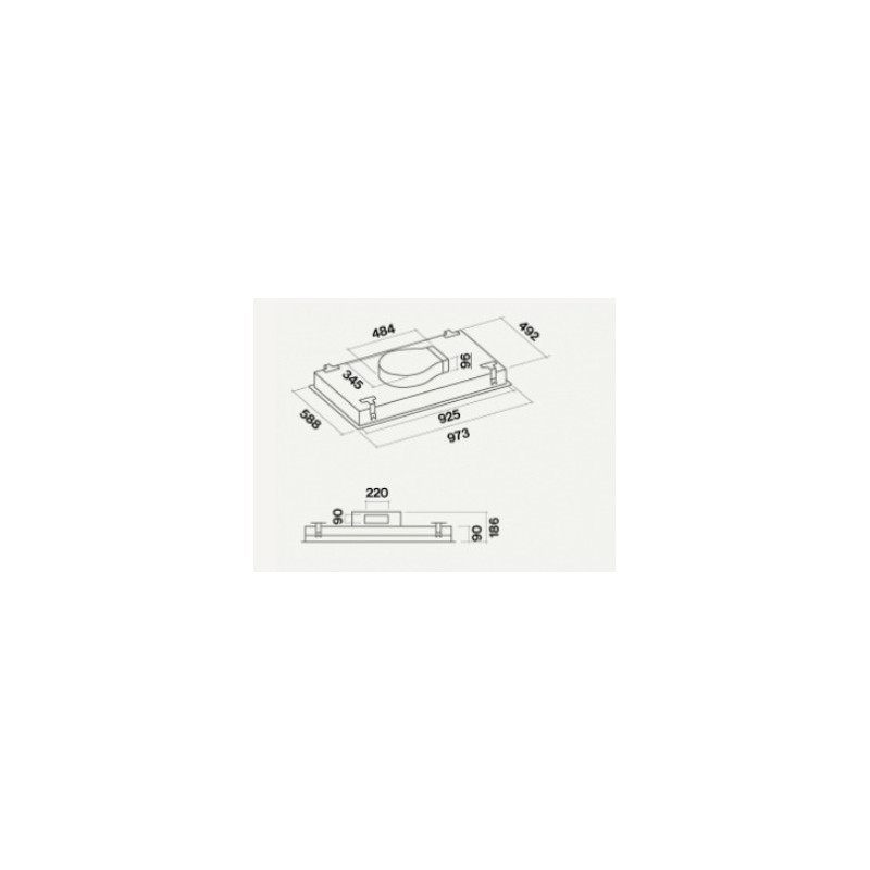 Falmec Sirio Integrato a soffitto Bianco B 50% di sconto per tempo limitato