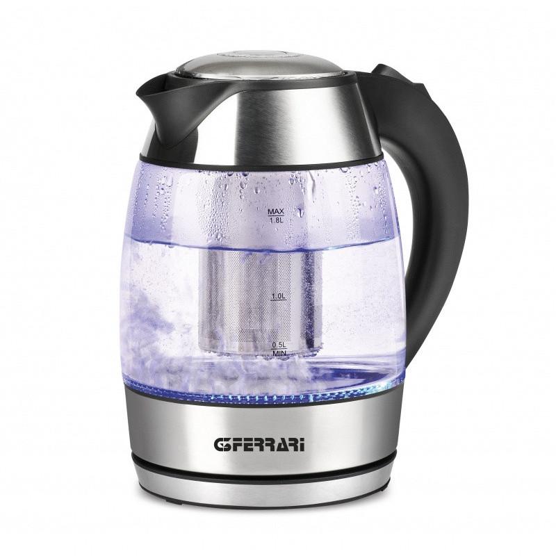 G3 Ferrari BolleBlu bollitore elettrico 1 8 L 2200 W Nero Acciaio inox Trasparente