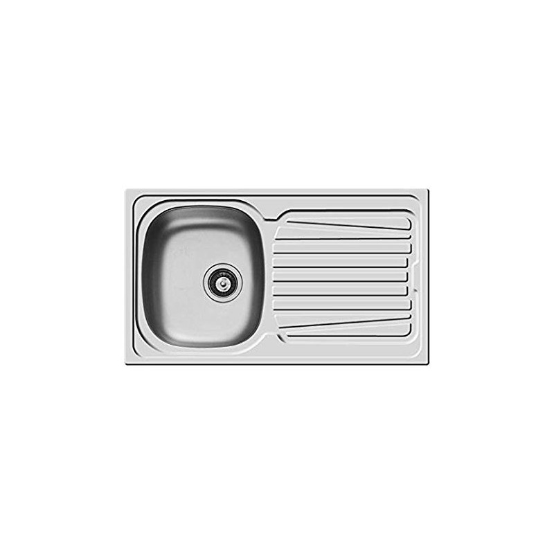 PYRAMIS 100152430 Lavello Sparta 1 vasca sx+gocciolatoio 86x50cm Acciaio Inox