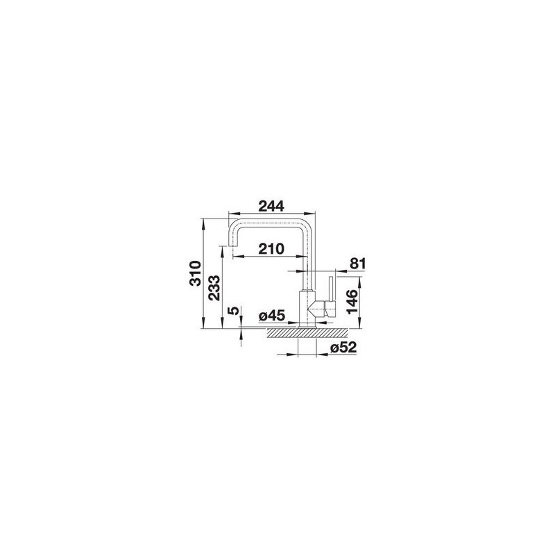 BLANCO 1523103 MISCELATORE MILI canna alta girevole fino a 360 flessibile 350 mm antracite Fino al 60% di sconto