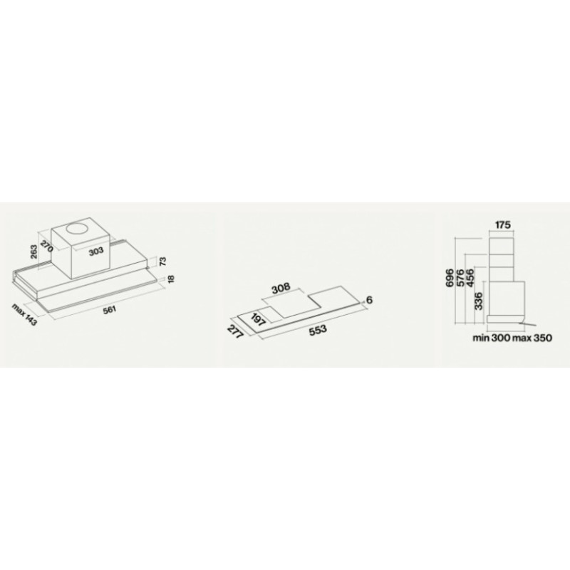 Falmec Move Integrato Bianco 800 m³/h B Vendita