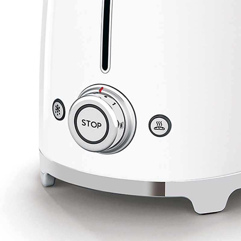 Smeg Tostapane 50's Style - Bianco LUCIDO 2x2 - TSF01WHEU Solo un giorno rimasto