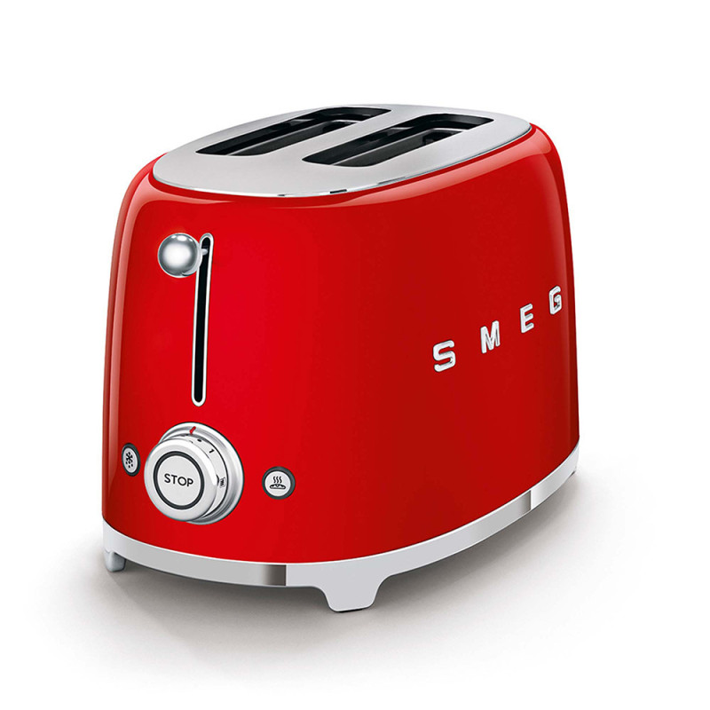 Smeg Tostapane 50's Style – Rosso LUCIDO 2x2 – TSF01RDEU Super sconto