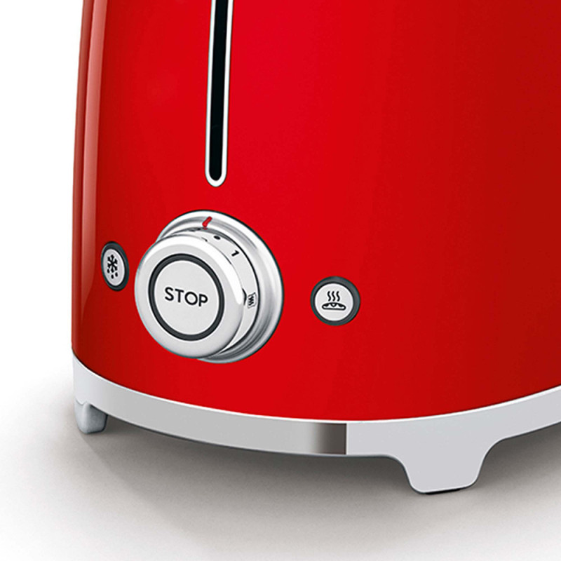 Smeg Tostapane 50's Style – Rosso LUCIDO 2x2 – TSF01RDEU Super sconto