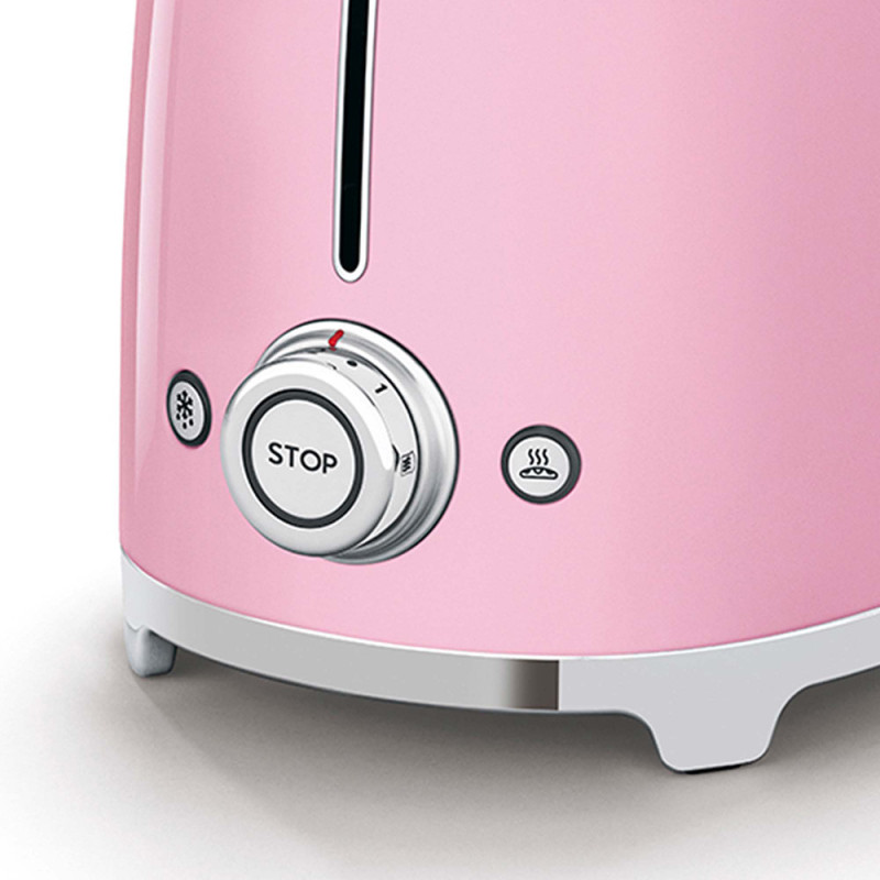 Smeg Tostapane 50's Style – Rosa LUCIDO 2x2 – TSF01PKEU Enormi sconti